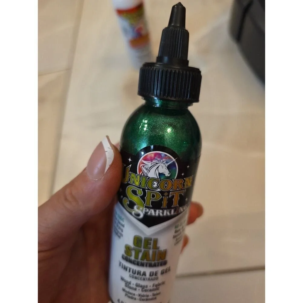 5770007 Gel Stain and Glaze, Dragon's Belly 4.0 FL OZ Bottle, Green D4